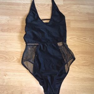 Iheartraves black mesh bodysuit